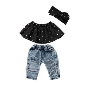 Polka Dot Jeans Set