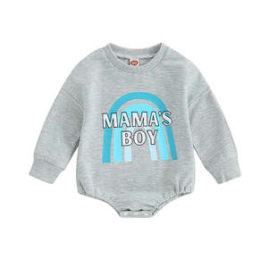 Mama's Boy Blue Rainbow Romper *CLEARANCE*