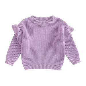 Ruffle Knit Jumper | Lilac