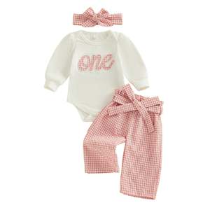 Party Outfits Birthdays: Pink Gingham Birthday Set