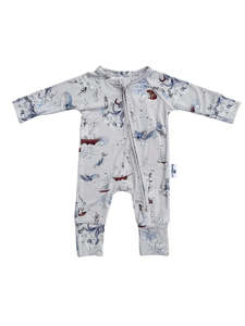 Snooky Bear - Zippy Romper | Arctic Ocean