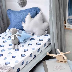 Snuggle Hunny Kids - Organic Fitted Cot Sheet | Cloud Chaser