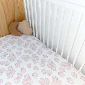 Aussie Brands: Anchor & Arrow - Cot Sheet | Sea Shell