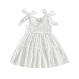 Geneveive Tiered Dress | White