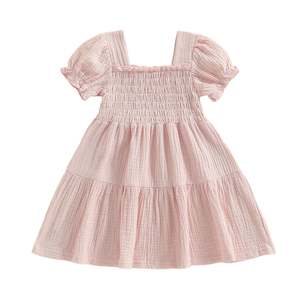 Party Outfits Birthdays: Arabella Shirred Dress | Pink