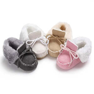 Soft Baby Shoes: Furry Winter Loafers | 3 Colours