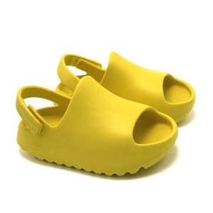 Slide Shoes: Velcro Slides | Yellow