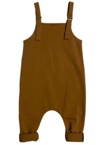 Little Wolfie - Chocolate Overalls *CLEARANCE*