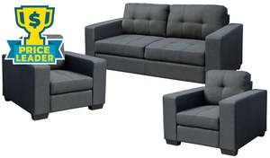 Lounge Suites: Jericho 3+1+1 Suite - Charcoal