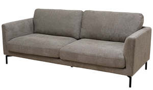 3 Seaters: Melrose 3 Seater Sofa - Oatmeal