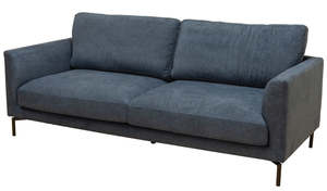 3 Seaters: Melrose 3 Seater Sofa - Blue