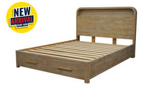 Beds: Kimberly Slat Bed w/Drawers