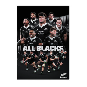 Posters And Signs: Official All Blacks 2025 Poster - A3 (In Clear Protective Case for Display)