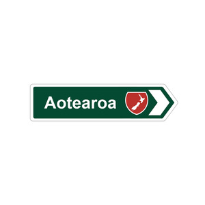 Native Road Sign Arrow Magnet - Aotearoa