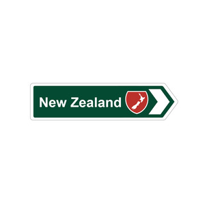 Native Road Sign Arrow Magnet - New Zealand