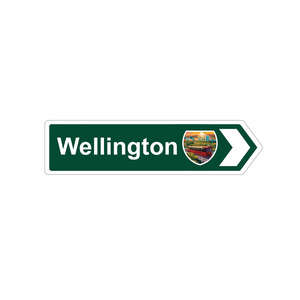 Native Road Sign Arrow Magnet - Wellington Illustration