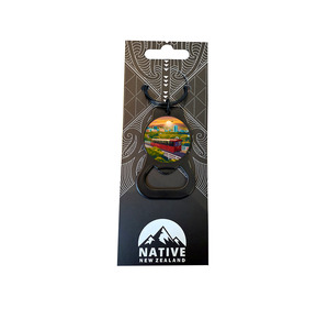 Native Illustration - Bottle Opener Keyring - Wellington