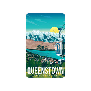 Native Queenstown: Native Illustration Magnet - Queenstown (no tags)