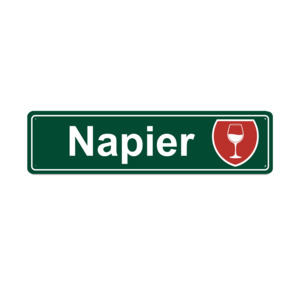Hawkesbay: Napier Metal Sign - Wine