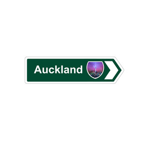 Native Road Sign Arrow Magnet - Auckland Bright Lights