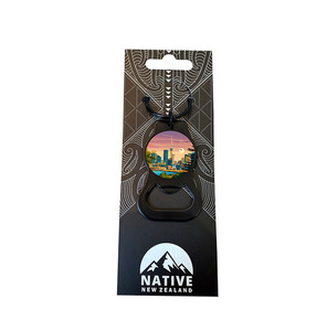 Native Illustration - Bottle Opener Keyring - Auckland