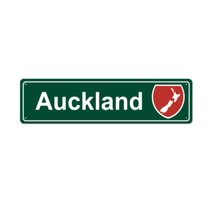 Native Auckland 1: Auckland Metal Sign