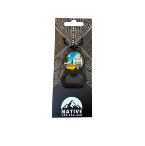 Native Illustration - Bottle Opener Keyring - Napier