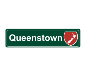 Queenstown Hanging Metal Sign