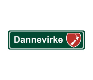 Hawkesbay: Dannevirke Hanging Metal Sign