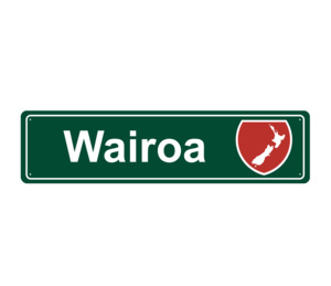 Hawkesbay: Wairoa Hanging Metal Sign