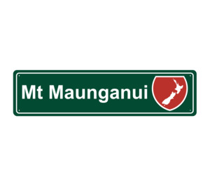 Mount Maunganui Hanging Metal Sign