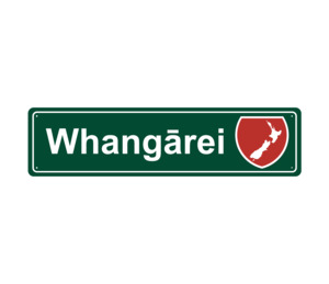 Native All: Whangārei Hanging Metal Sign