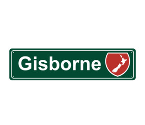 Gisborne Hanging Metal Sign