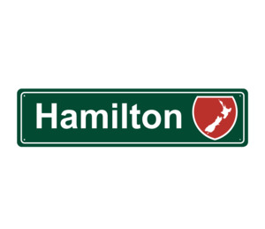 Native All: Hamilton Hanging Metal Sign