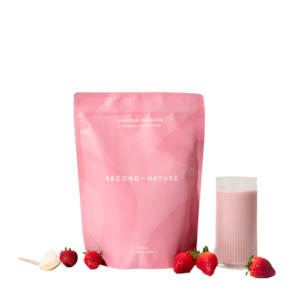 Health Supplements: Second Nature | Strawberries & Cream Protein Powder