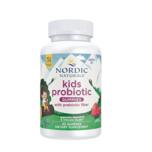 Nordic Naturals | Kids Probiotic Gummies with Prebiotic Fiber