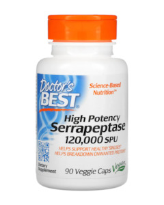 Doctors Best: Doctor's Best | High Potency Serrapeptase 120,000 SPU