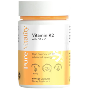 Pure Vitality | Vitamin K2 with D3+C