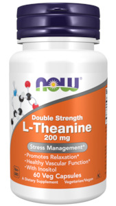 Now: NOW | L-Theanine Double Strength 200mg