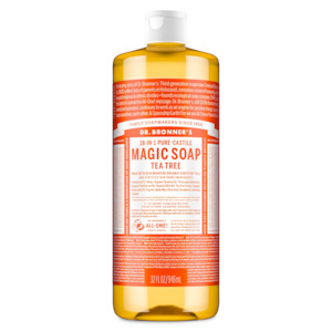 Dr Bronners: Dr Bronners | Pure Castile Liquid Soap Hemp Tea Tree