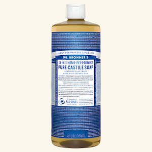 Dr Bronners | Pure Castile Liquid Soap Hemp Peppermint