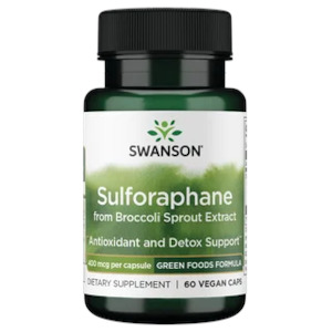 Swanson: Swanson |  Sulforaphane 400mcg (from Broccoli Sprout Extract)