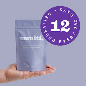 Vitamins & Supplements: 12 x multi delivered every 360 days.