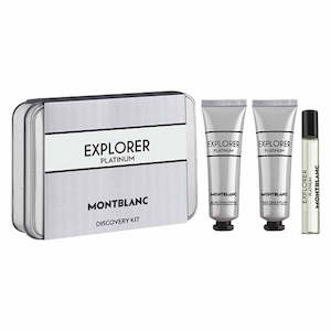 Gift Sets: Mont Blanc Explorer Platinum EDP Grooming Set For Men