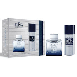 Deodorants For Men: Antonio Banderas King of Seduction EDT Deodorant Spray Set for Men