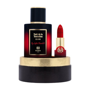Gift Sets Over 300: Maissa Nuit De La Tentation Elixir EDP Lipstick Set for Women