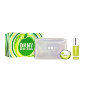 Donna Karan Be Delicious EDP Set with Body Mist and Pouch for Women