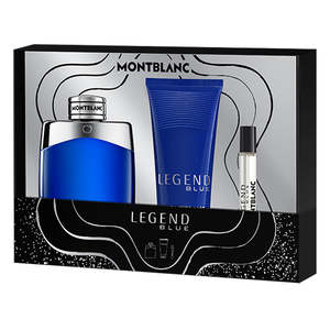 New Arrivals Mens Fragrances: Mont Blanc Legend Blue Gift Set for Him