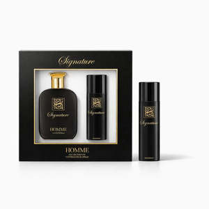 New Arrivals Mens Fragrances: Signature Black EDP & Deodorant Gift Set For Men