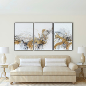 Palmier Triptych: Palmier Triptych Oil Paintings